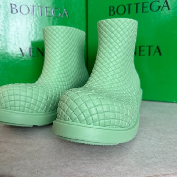 Bottega Veneta 763725‎ Pistachio Green Men\'s Rubber Fireman Boots, 42 main image 10